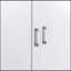 Tall Bathroom Storage Cabinet, Cabinet With Two Doors And Drawers, Adjustable Shelf, MDF Board, White, Two Packages