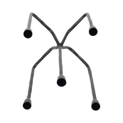 16" Forged 5-Taper Candle Holder, Black