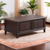 American double-sided four-drawer end table