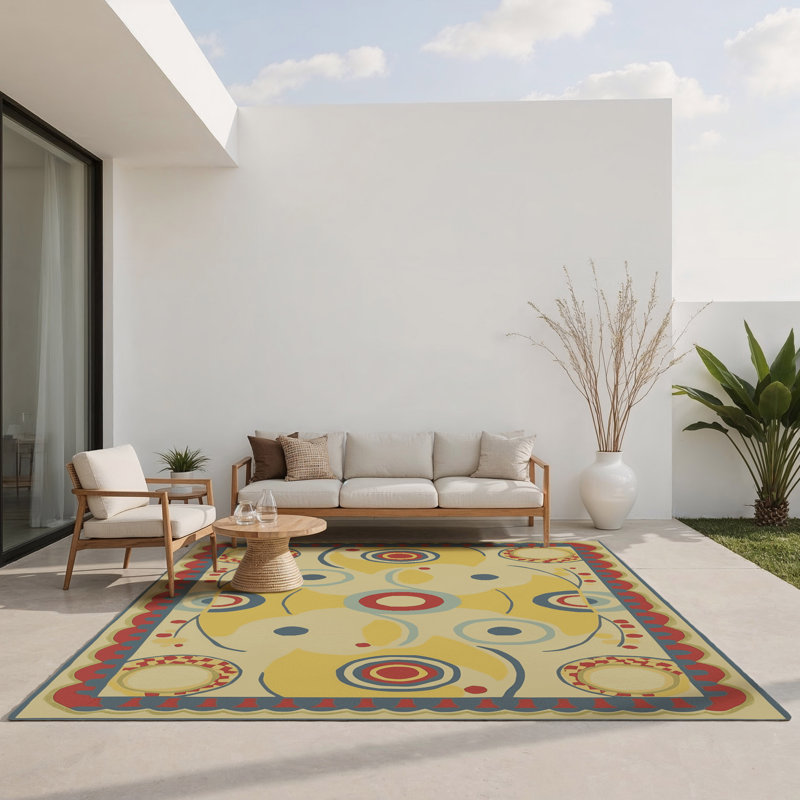 Tapis intérieur et extérieur Jazzy Jingle, Rectangle 5 pi x 7 pi