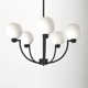 Andrea 5 Light Metal Dimmable Chandelier
