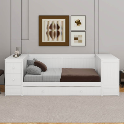 Twin Daybed With Trundle And Charging Station