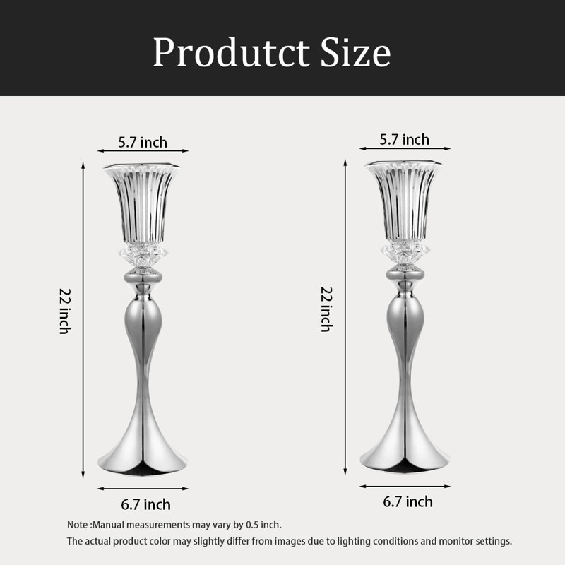 Vase en métal, 2 pièces