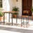 3-Piece Industrial Dining Table and Stools Set