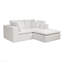 Siège modulaire modulaire pour canapé, canapé rembourré et compressé pour le salon, la chambre à coucher, un appartement, aucun assemblage requis, combinaison libre de 3 pièces, tissu en velours côtelé moelleux