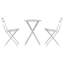 2 - Person Patio Dining Set Rectangular Table with Cushions Included-1205524621