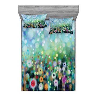 Dandelion Seeds in Air Splashes Pollination Time Mother Earth Growing Giving Life Floral Sheet Set -  East Urban Home, 098A43A51FE3432185EE83194D134668