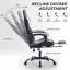 Fauteuil de jeu noir et blanc, avec repose-pieds, fauteuil d'ordinateur ergonomique, avec appui-tête et support lombaire, fauteuil de jeu vidéo à hauteur réglable pour adultes