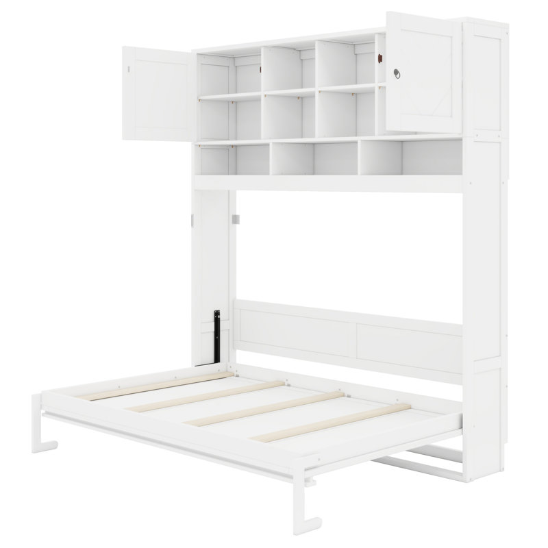 Lit escamotable peu encombrant avec beaucoup de rangement