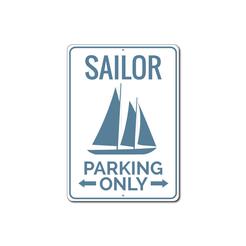 Panneau en aluminium Sailor, H 14 po x l 10 po x P 0,04 po