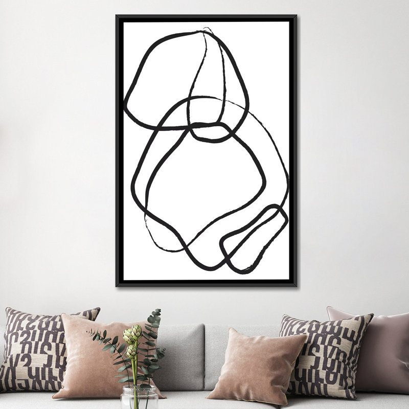 « doux 16 », impression sur toile, Toile encadrée noire, H 48 po x l 32 po x P 1,5 po, Pas de tapis