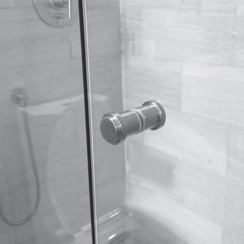 Shower Door Pull, Satin Stainless Steel
