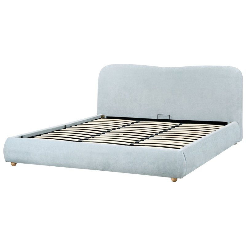 Ottoman Bed BLAGNAC 200 cm, Blue, Super King (6')