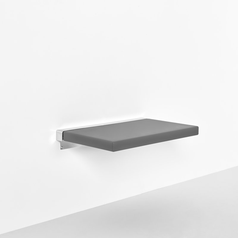 Chaise de douche 24 po, Gris
