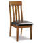 Chaise de salle à manger à dossier à lattes Teivi-1607866980