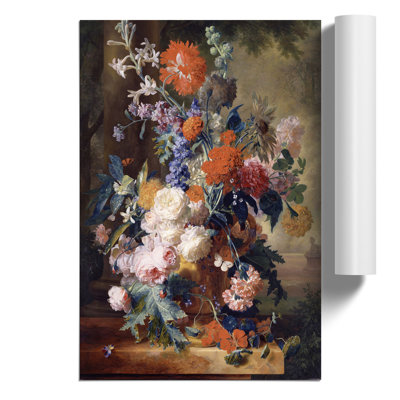 Still Life With Flowers Vol.3 by Jan Van Huysum - No Frame Painting