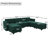 Vashudev 116.6'' Velvet Modular Upholstered Sectional Sofa 8-Pieces Modern Storage Couch-143691479