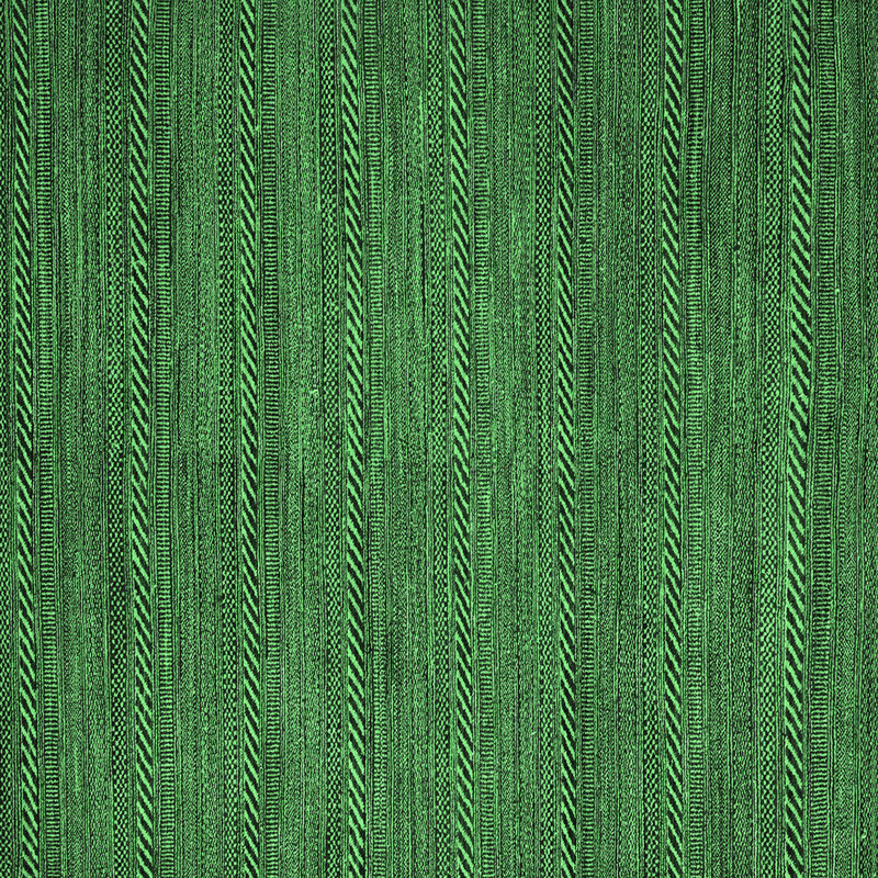 Tapis lavables à la machine à motif abstrait vert émeraude 5476, Carré 3 pi