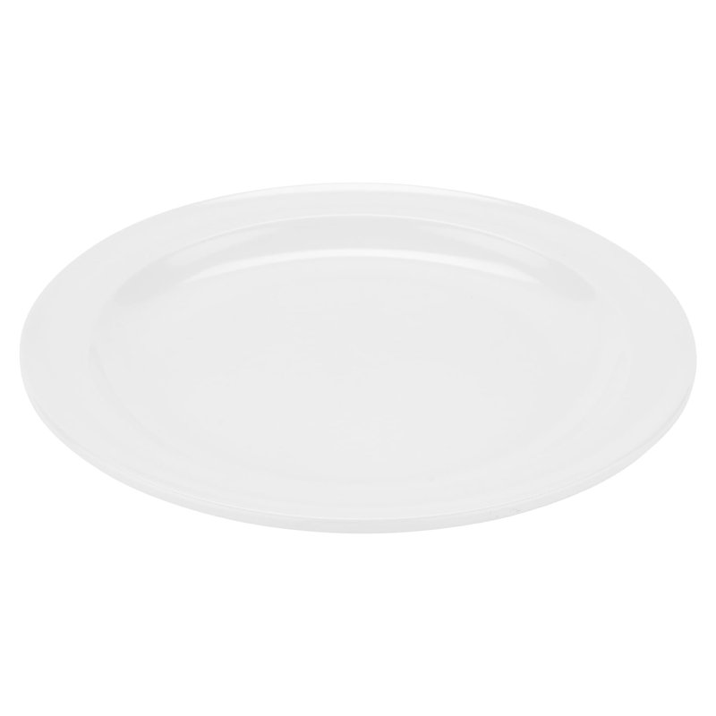 Assiettes à dessert rondes GET Melaimine, 7,25 po, (ensemble de 12), Blanc