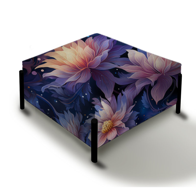Motif floral mauve avec rêves célestes mauves
