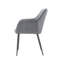 48.5cm H Velvet Upholstered Metal Side Chair-726720687