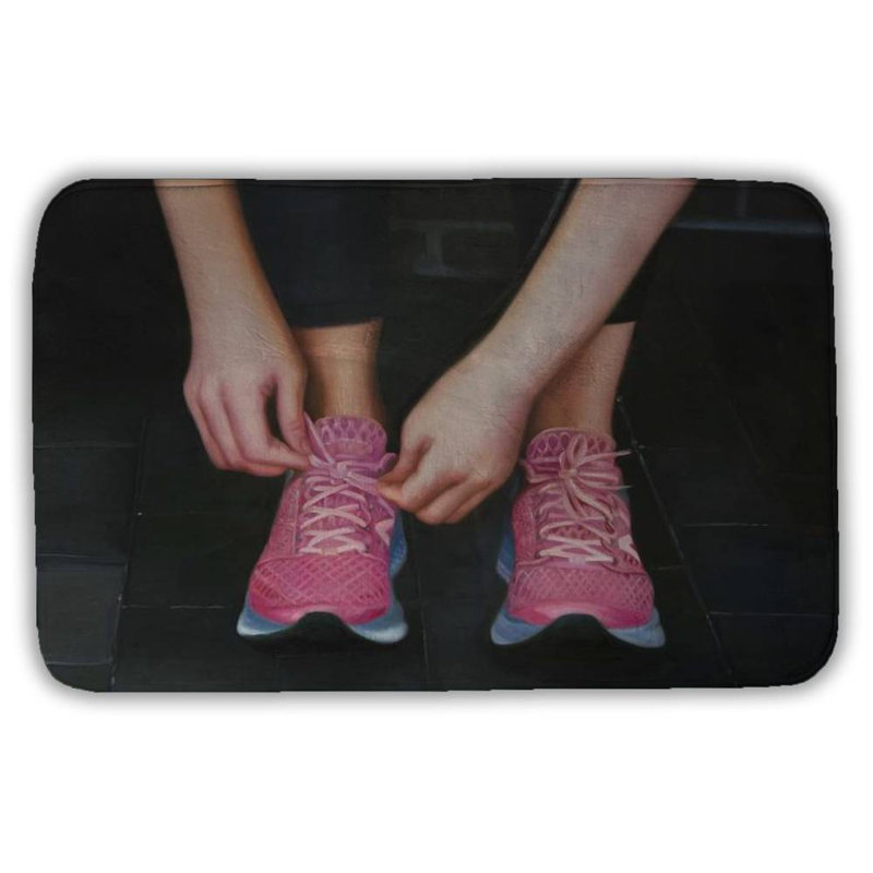 Ready for the race Bath Mat with Non-Slip Backing - Quick Dry Memory Foam Bathroom Rug - Absorbent - Modern Plush Spa-Style - Machine Washable
