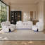 Ensemble de canapé cinéma maison inclinable électrique 3 pièces (fauteuil, causeuse et canapé) - Similicuir avec technologie intelligente et éclairage ambiant-116620105