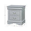 Table de chevet en bois avec 2 tiroirs-998310944