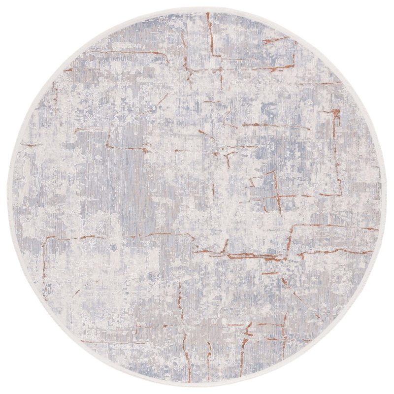 Breseis Performance Abstract Rug, Round 6'7"