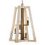 Lanterne suspendue rectangulaire à 4 lumières Beyerville