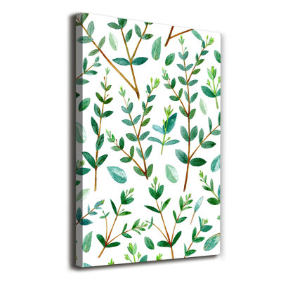 Twigs Of Eucalyptus - Wrapped Canvas Print