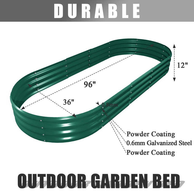 Saariyah Raised Garden Bed, Green