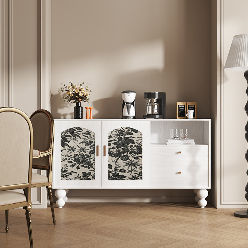 Buffet de luxe rétro de style américain, Blanc