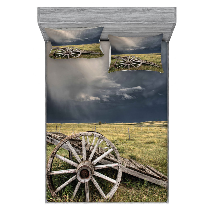 Microfiber Sheet Set, Queen Sheet Set with Fitted Sheet
