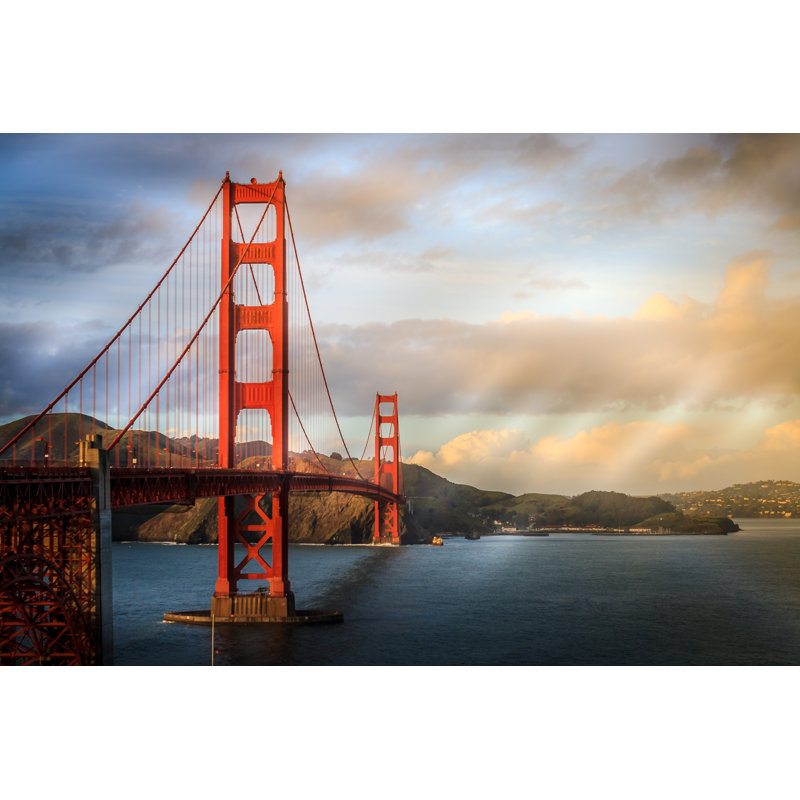 Jazelle Golden Gate Bridge by V_swenson - Wrapped Canvas Print, 81cm H x 122cm W 3.8cm D