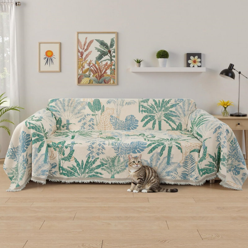 Couverture à motif floral