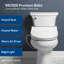 Bio Bidet Toilet Seat, Heated, Warm Air Dryer and Temperature Control, includes 2 Towels, BB2000-112897663