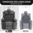 360° Swivel Rocker Recliner with Heat & Massage, USB Ports & Cup Holders, Oversized Single Sofa-276482607