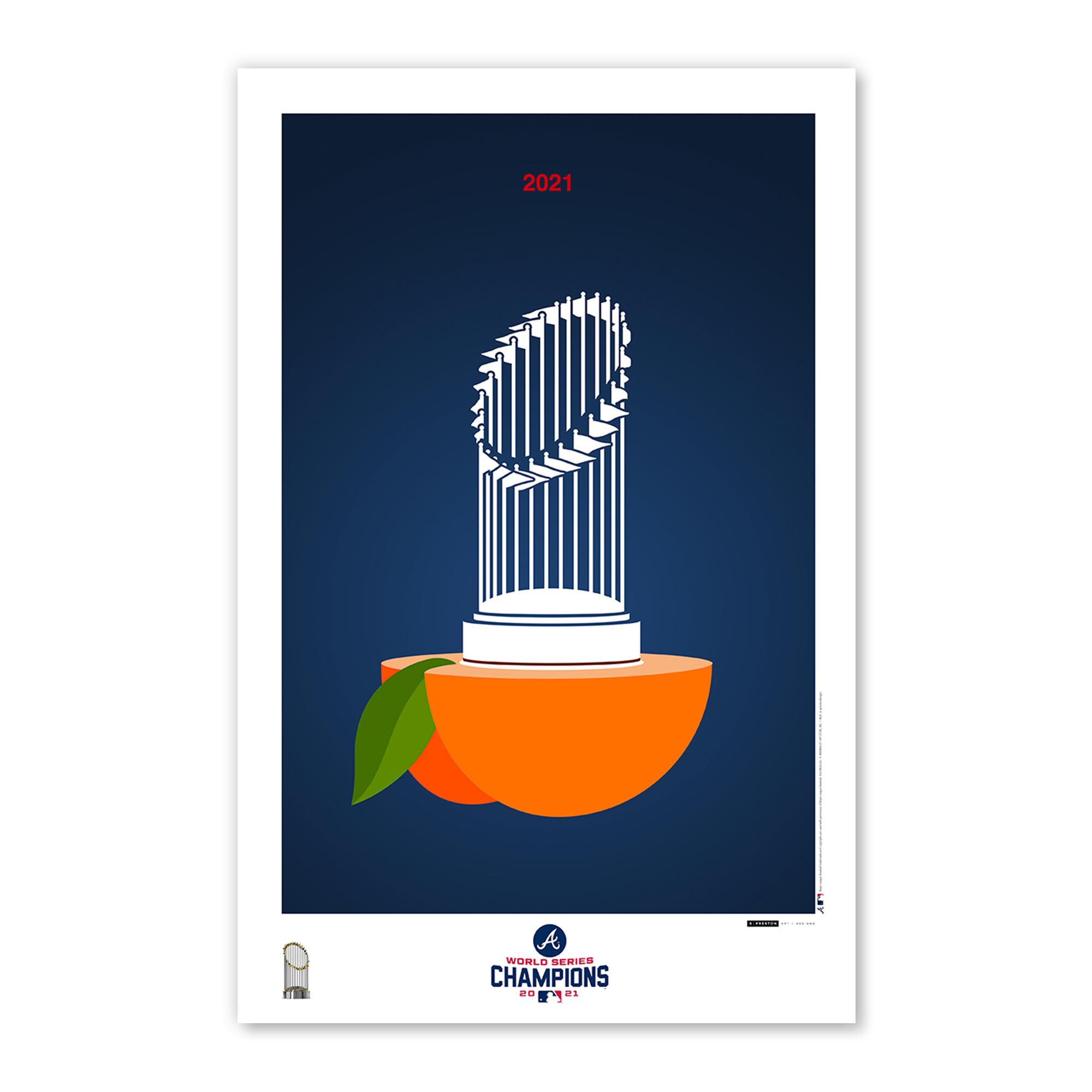 Trinx Minimalist World Series 2022 - Atlanta Braves - Unframed Graphic Art