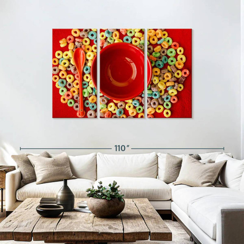 Yarlin Fruit Cereal Loops, 48" H x 74" W