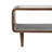 Modern Mango Wood & Travertine Coffee Table with Open Storage Shelf