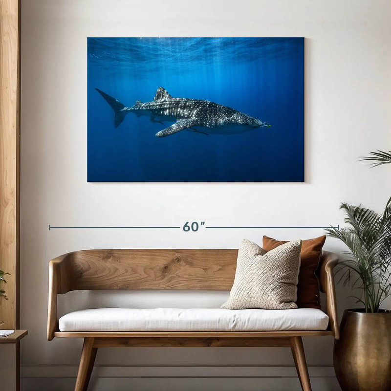 Brampt Whale Shark In The Blue, 30" H x 45" W