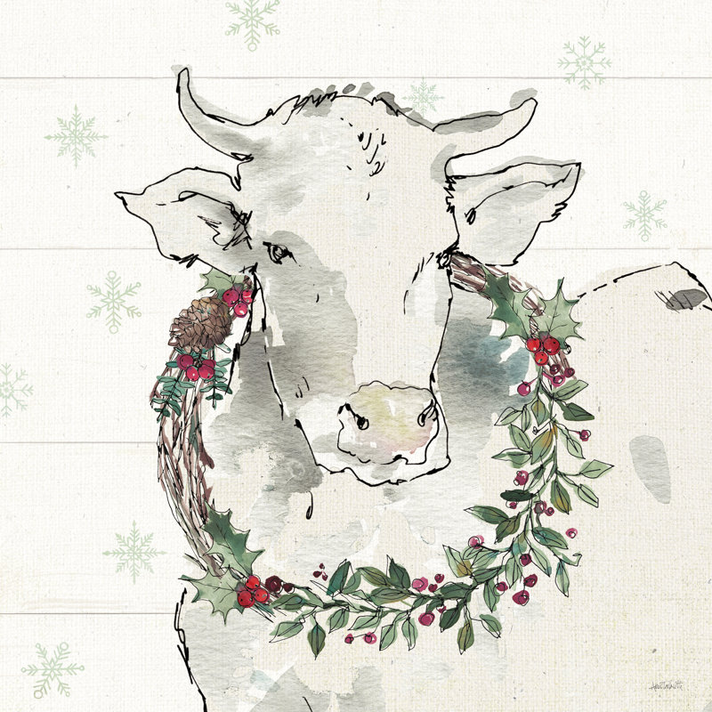Modern Farmhouse XII Christmas by Anne Tavoletti - Wrapped Canvas Print, 30cm H x 30cm W 