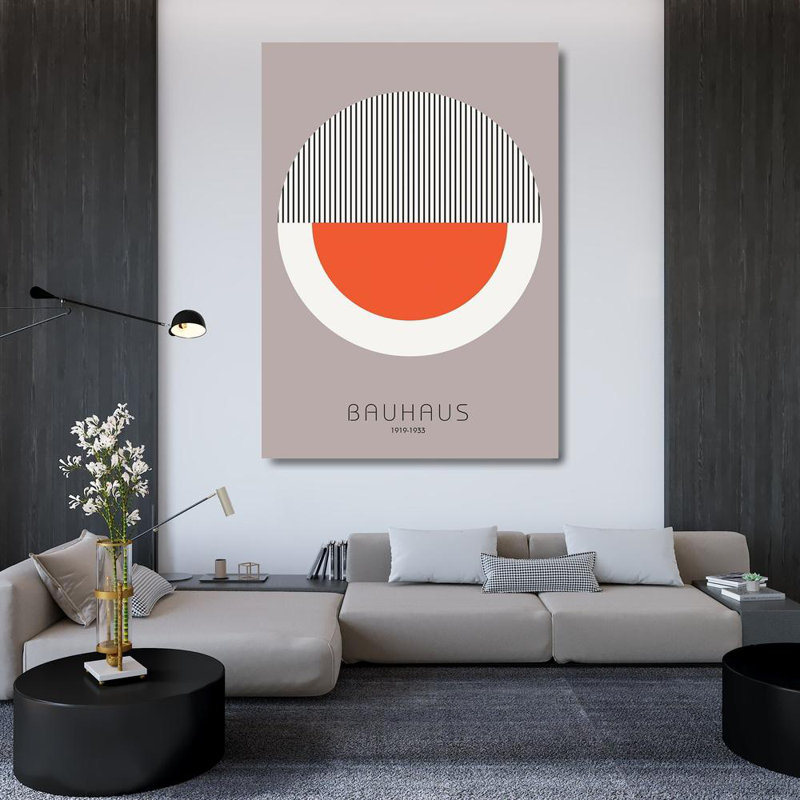 «Corrhaus Studio® Design Fabrikken», reproduction d'art sur toile sous le titre: Bauhaus 9 MF969-2134, H 48 po x l 35 po