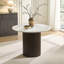 Round Faux Marble Dining Table With Wood Fluted Base-1694935468-1686137669-1686137667