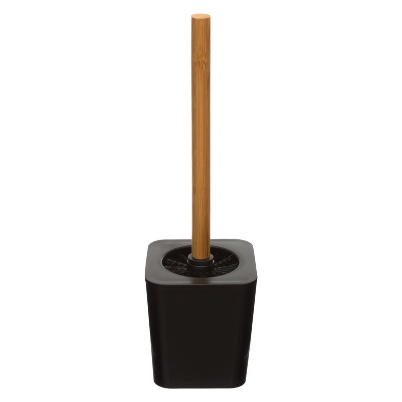 Coppedge Toilet Brush And Holder Black, Black