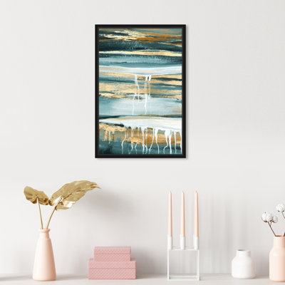 " Abstract Lovely Teal Skies "