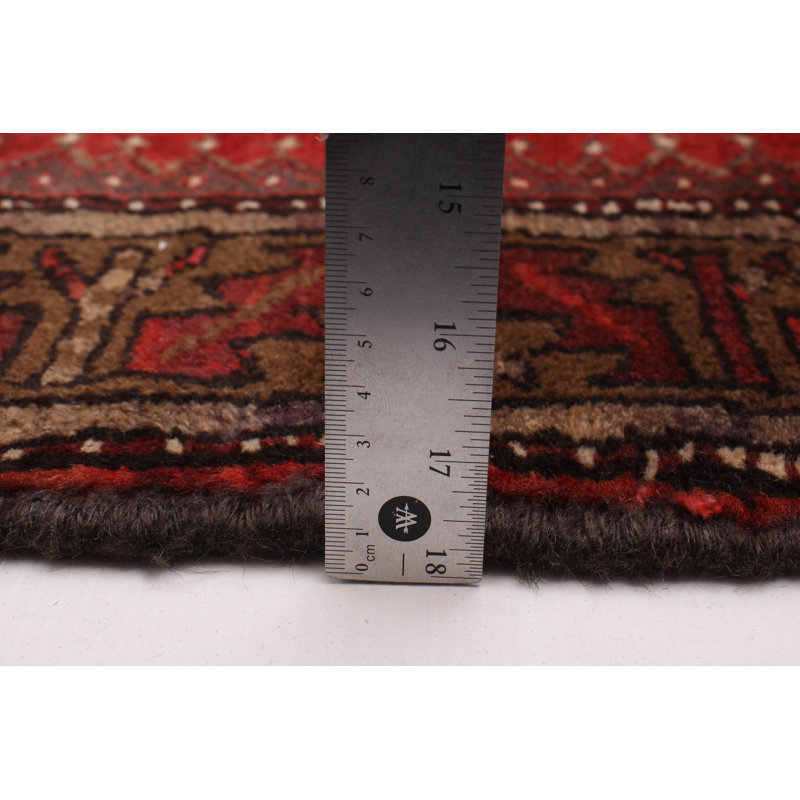 Konya One-of-a-Kind 3'6" X 9'7" 1990s Runner Wool Area Rug Red