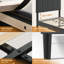 Bed Frame with Adjustable Linen Headboard, Solid Wooden Slats & Upholstered Platform, Easy Assembly-760929003-760928999