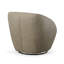 Fauteuil demi-tonneau pivotant en cuir touffeté l 30 po Mechtildis-1855462555